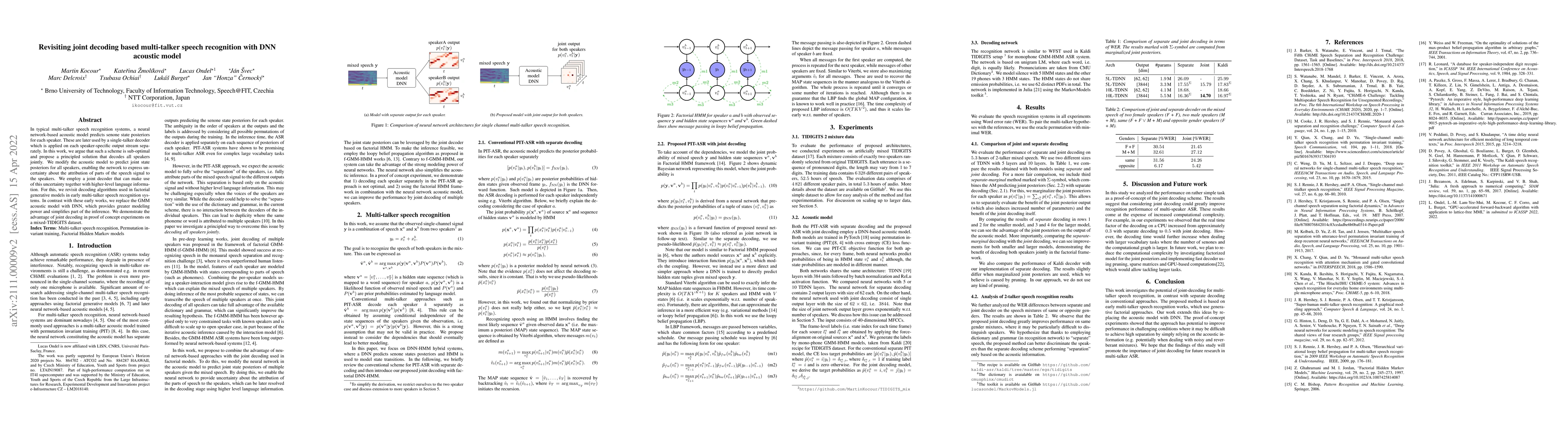 Thumbnail for Revisiting joint decoding based multi-talker speech recognition with DNN
  acoustic model