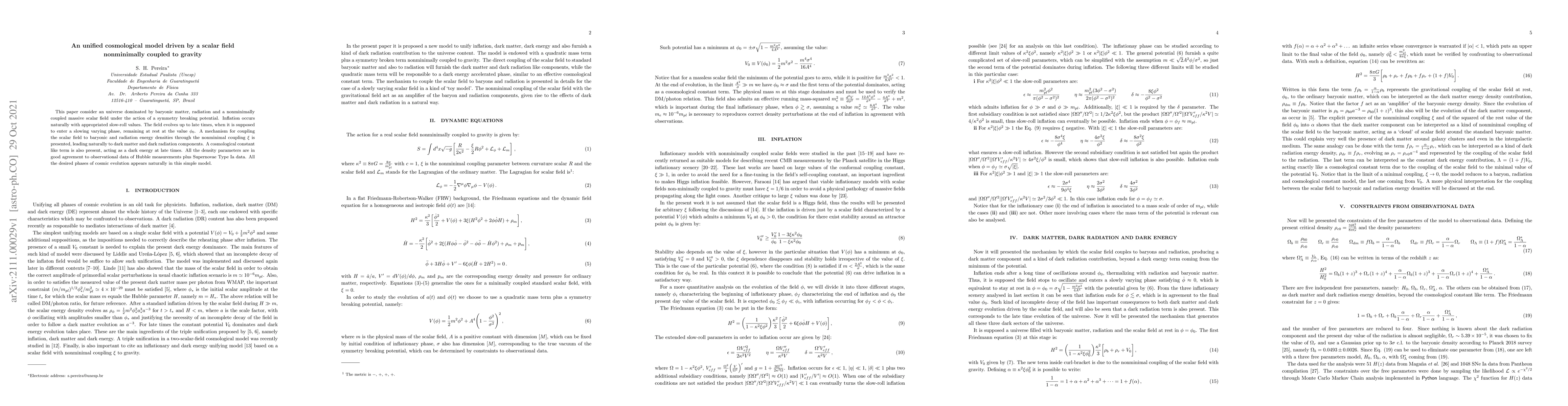 Thumbnail for An unified cosmological model driven by a scalar field nonminimally
  coupled to gravity