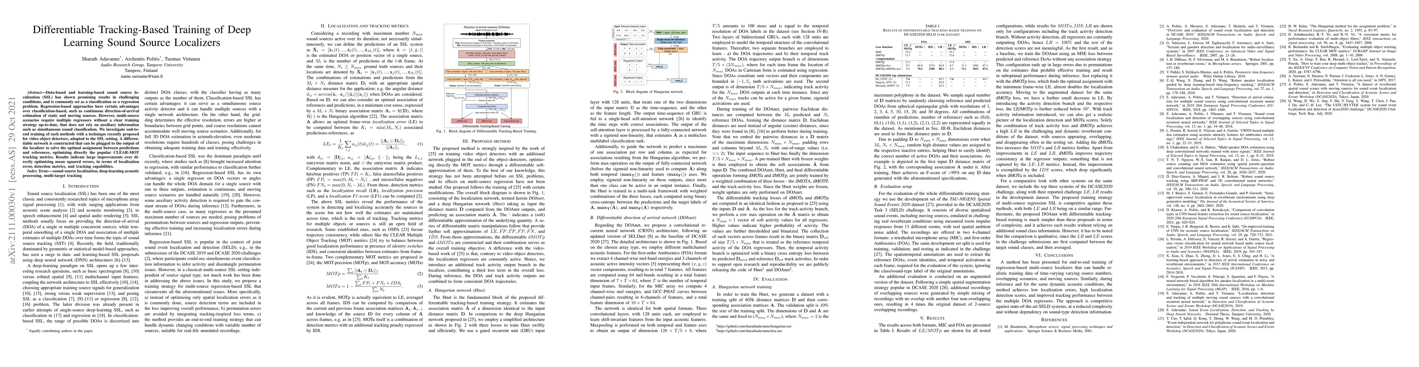 Thumbnail for Differentiable Tracking-Based Training of Deep Learning Sound Source
  Localizers