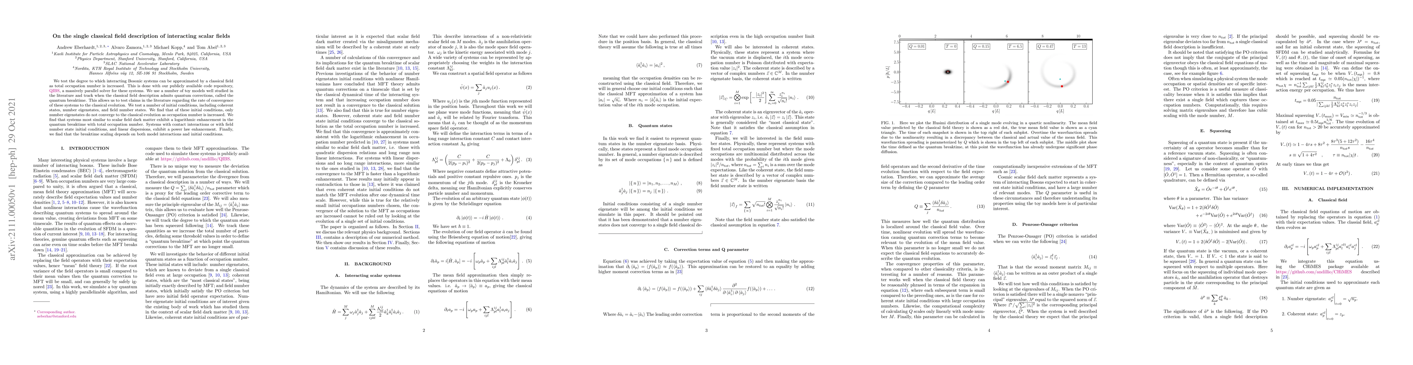 Thumbnail for On the single classical field description of interacting scalar fields