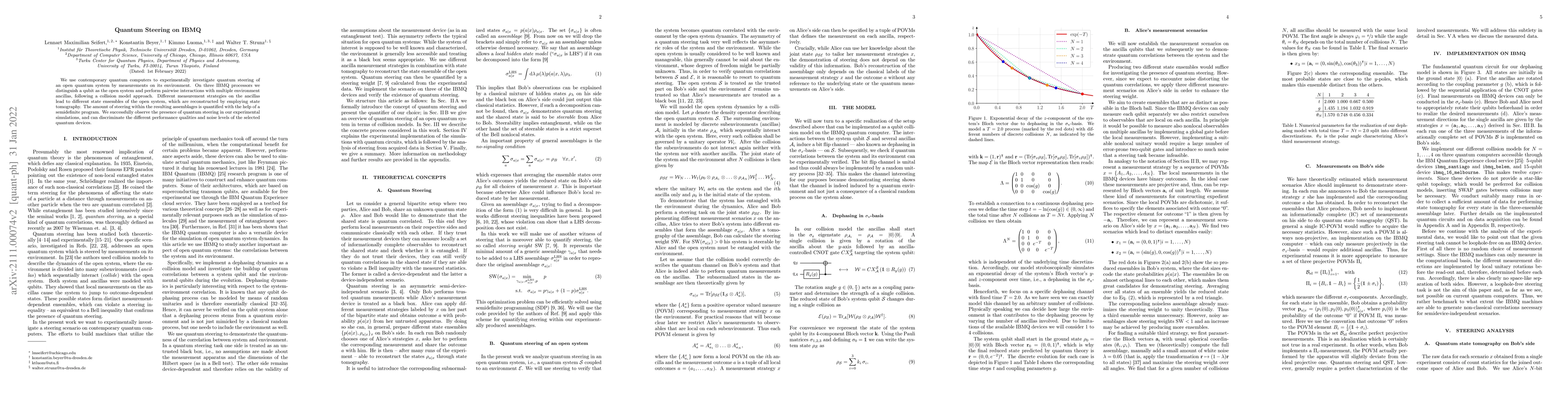 Thumbnail for Quantum Steering on IBMQ