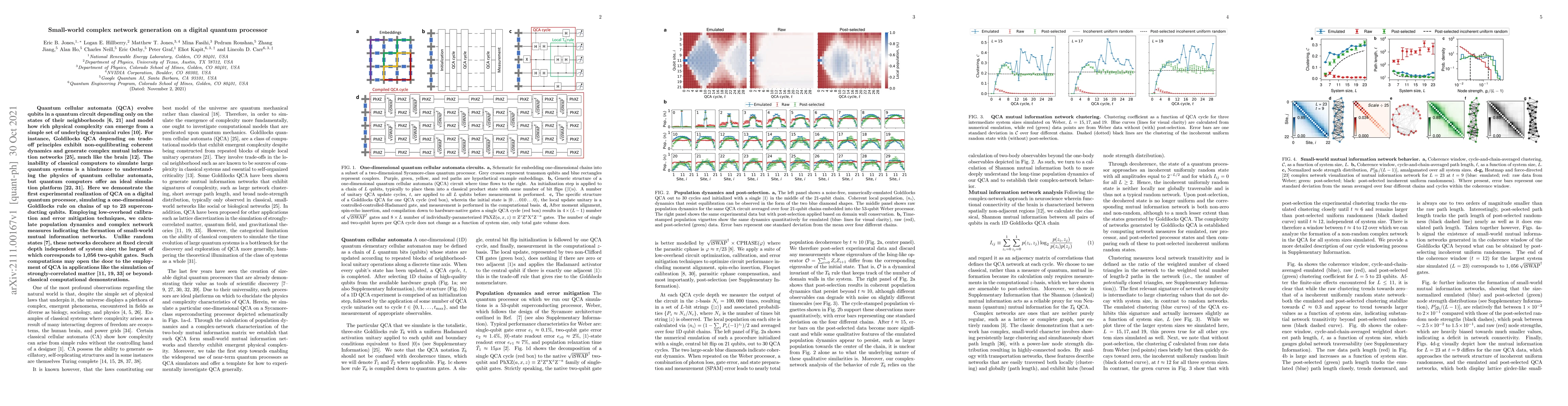 Thumbnail for Small-world complex network generation on a digital quantum processor
