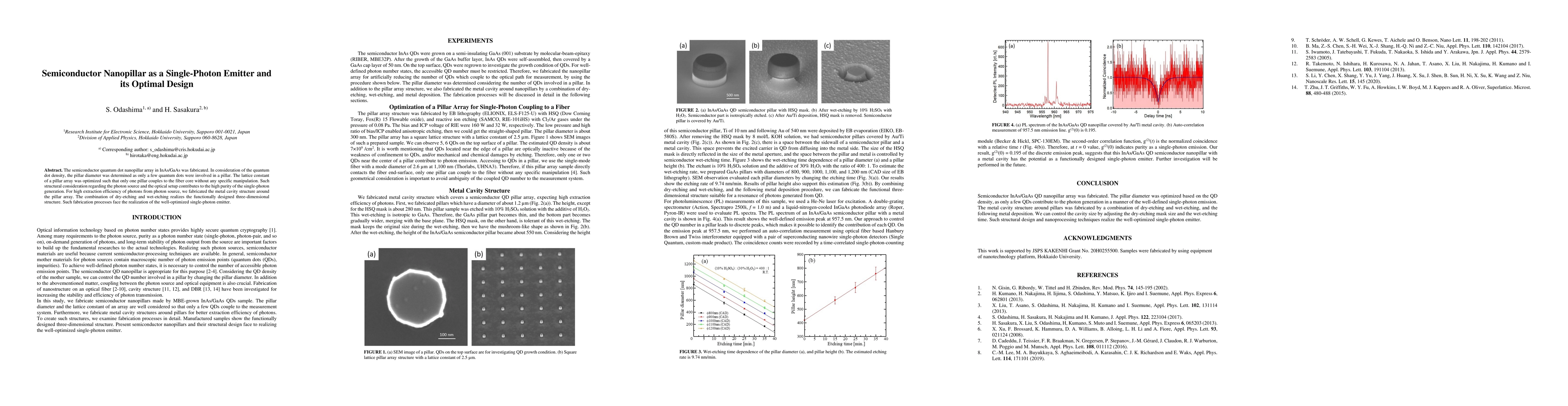 Thumbnail for Semiconductor Nanopillar as a Single-Photon Emitter and its Optimal
  Design