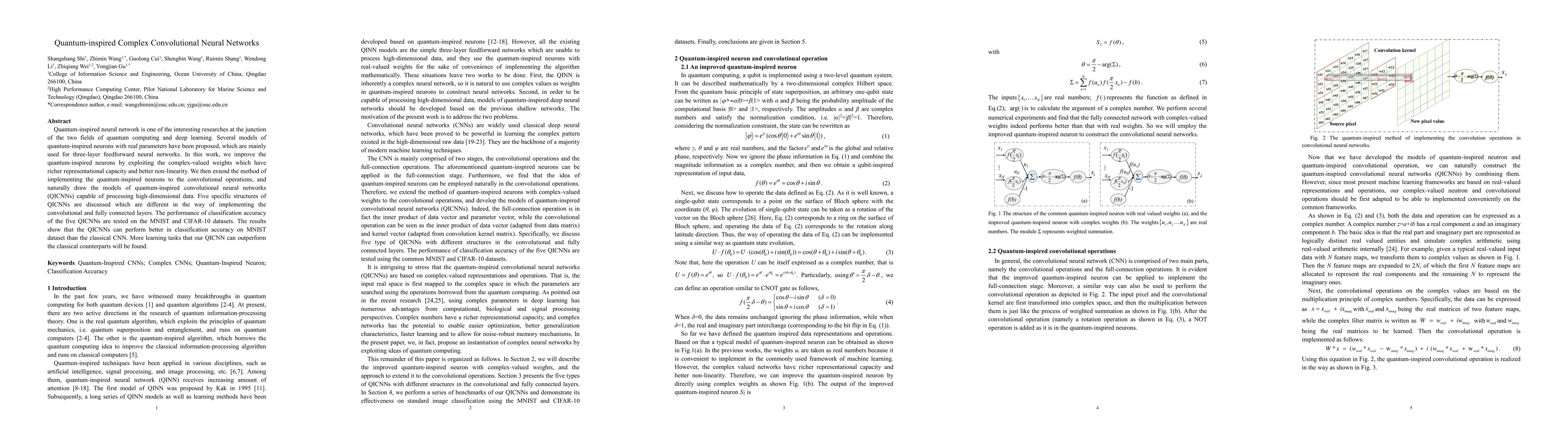 Thumbnail for Quantum-inspired Complex Convolutional Neural Networks