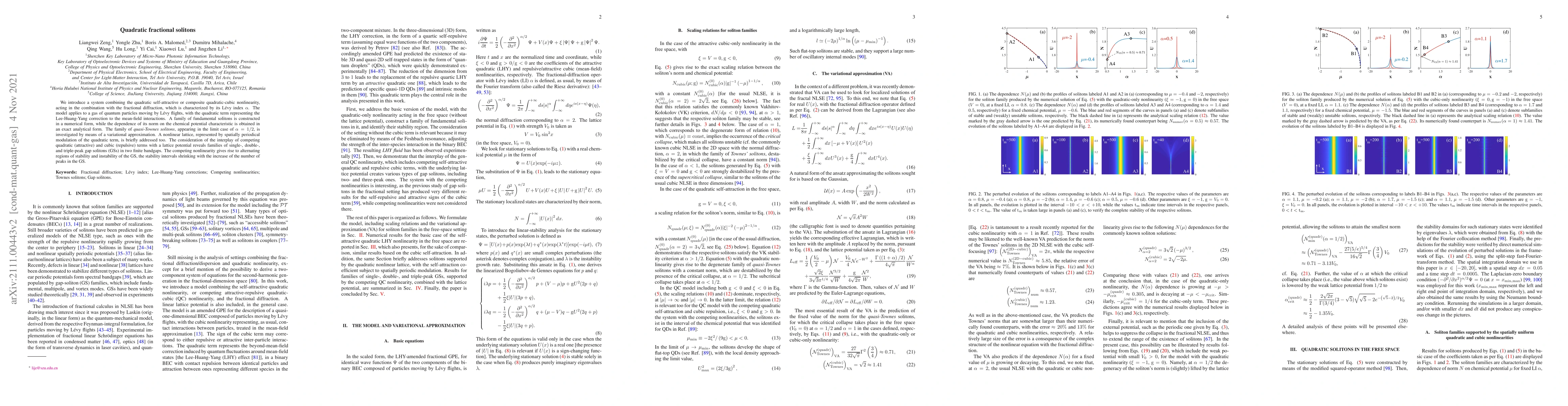 Thumbnail for Quadratic fractional solitons