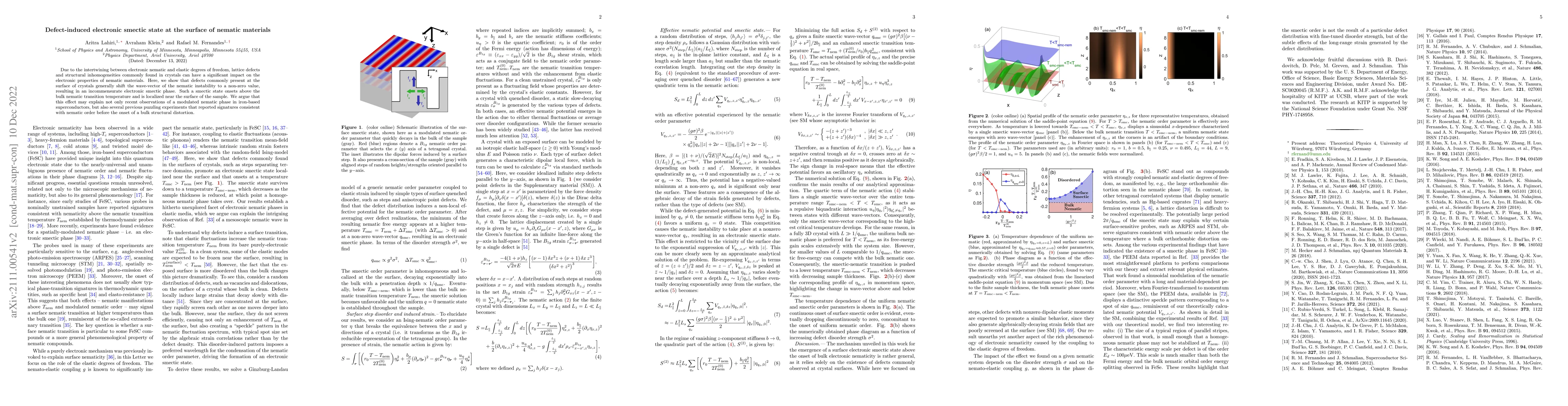 Thumbnail for Defect-induced electronic smectic state at the surface of nematic
  materials
