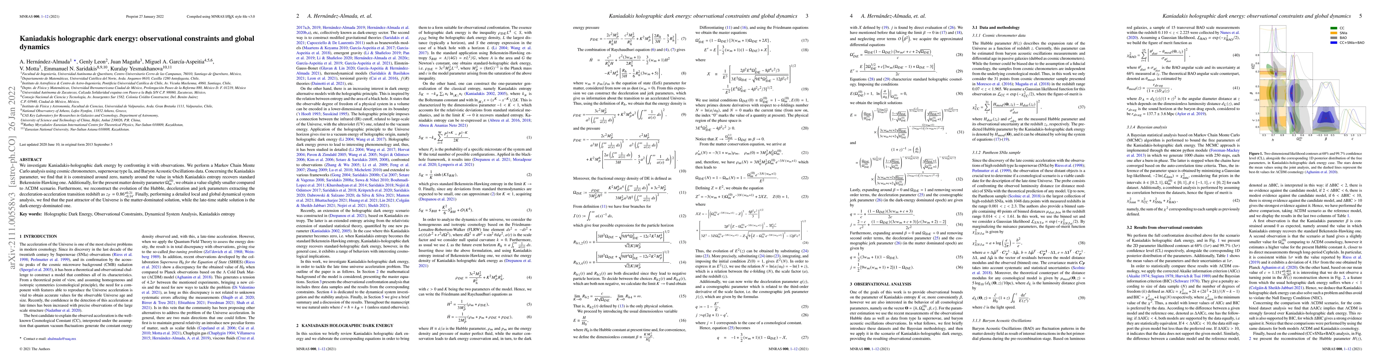 Thumbnail for Kaniadakis holographic dark energy: observational constraints and global
  dynamics