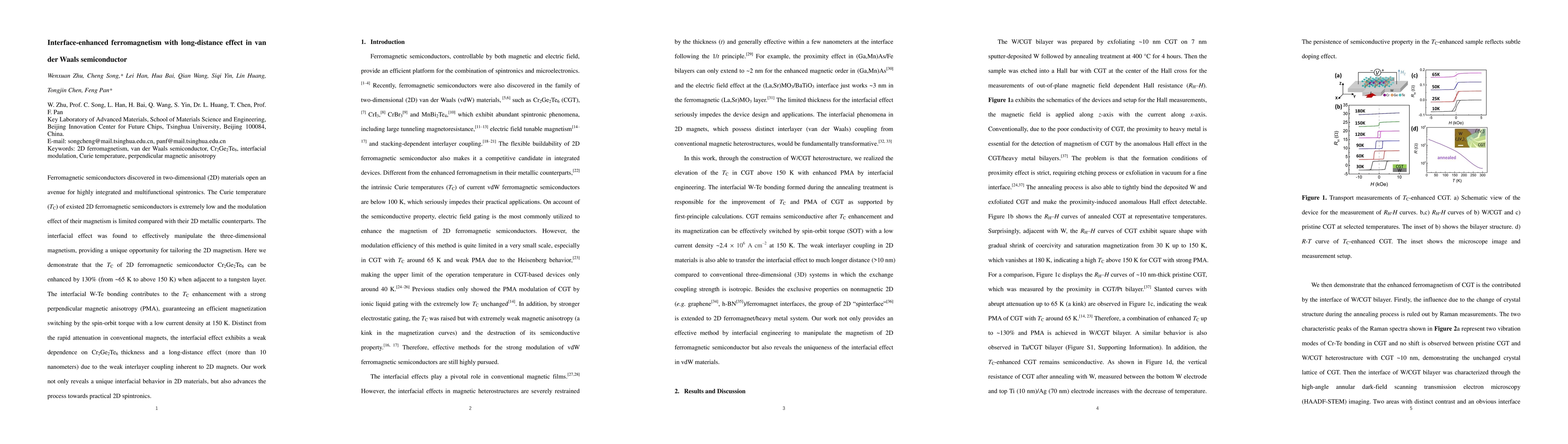 Thumbnail for Interface-enhanced ferromagnetism with long-distance effect in van der
  Waals semiconductor