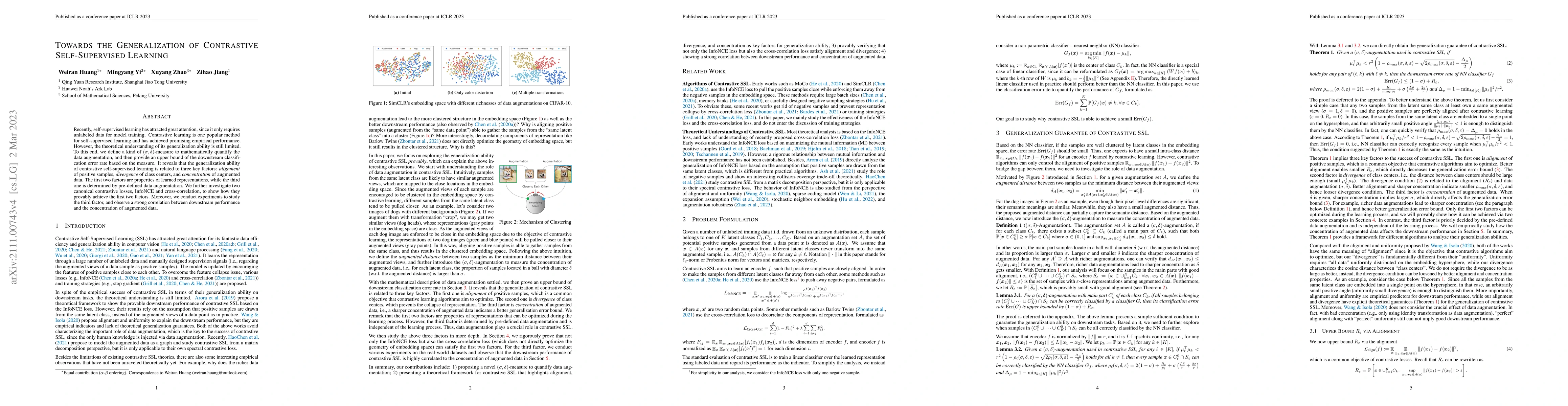 Thumbnail for Towards the Generalization of Contrastive Self-Supervised Learning