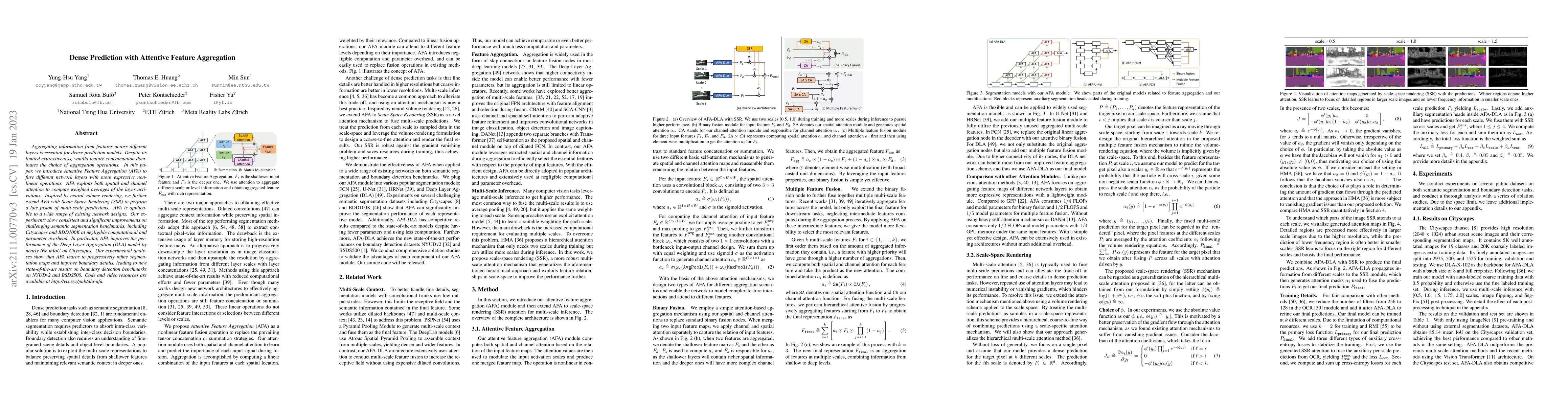 Thumbnail for Dense Prediction with Attentive Feature Aggregation