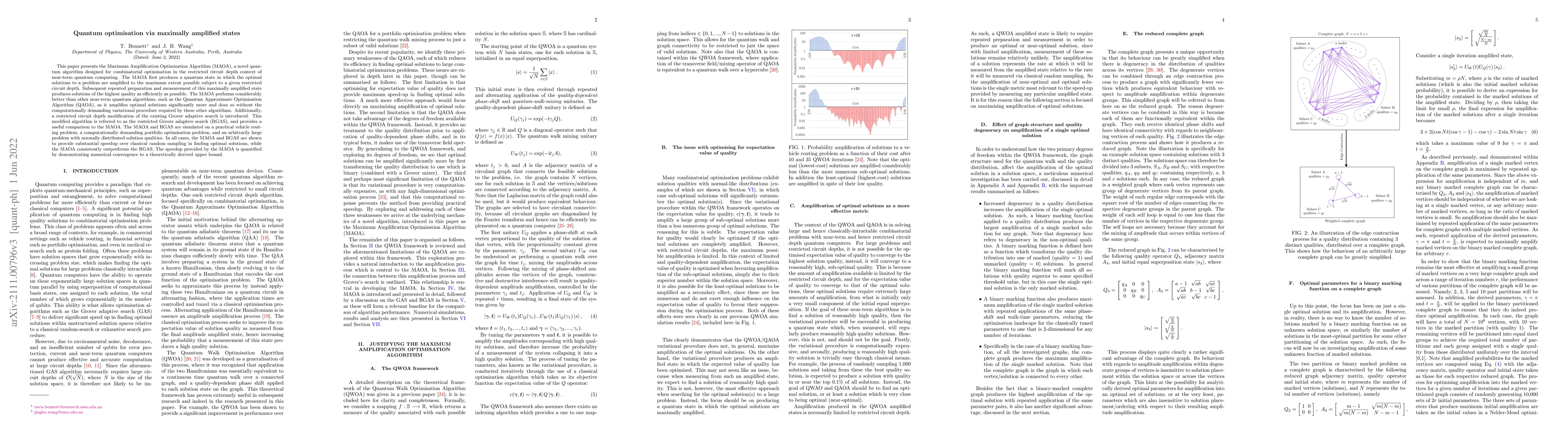 Thumbnail for Quantum optimisation via maximally amplified states