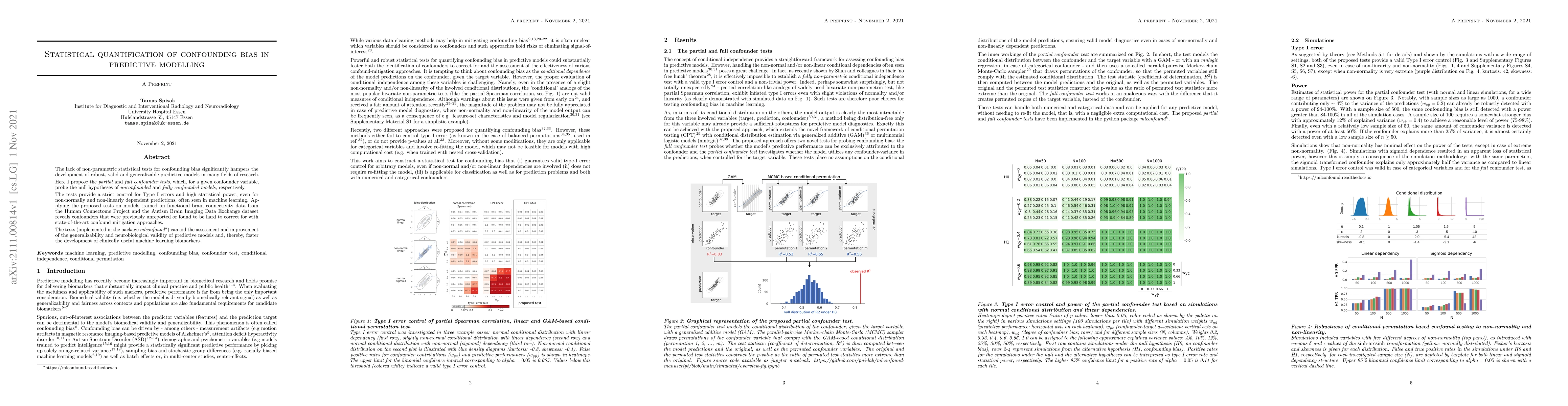 Thumbnail for Statistical quantification of confounding bias in predictive modelling