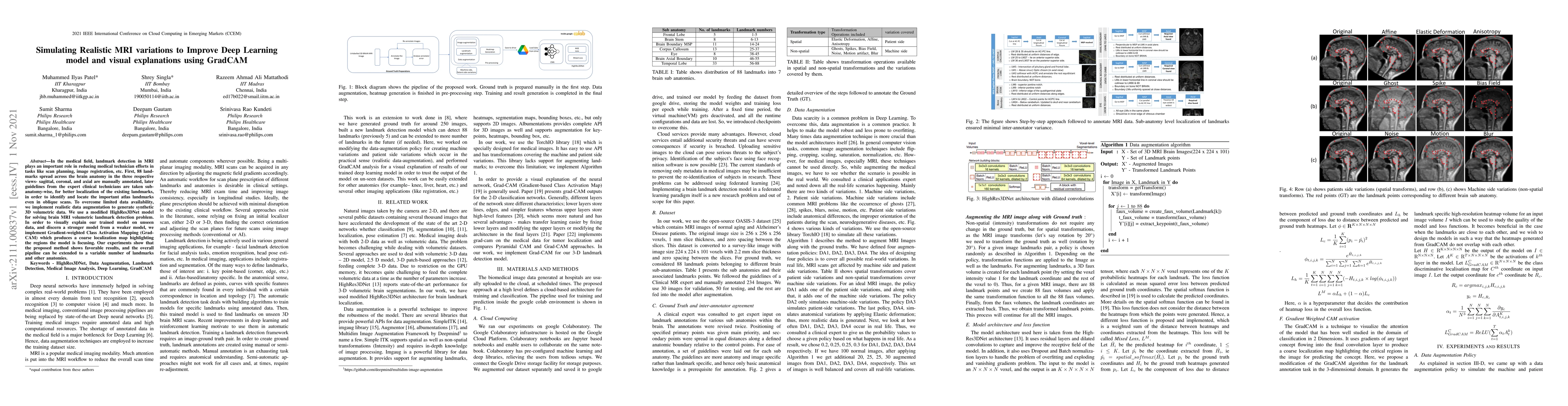 Thumbnail for Simulating Realistic MRI variations to Improve Deep Learning model and
  visual explanations using GradCAM