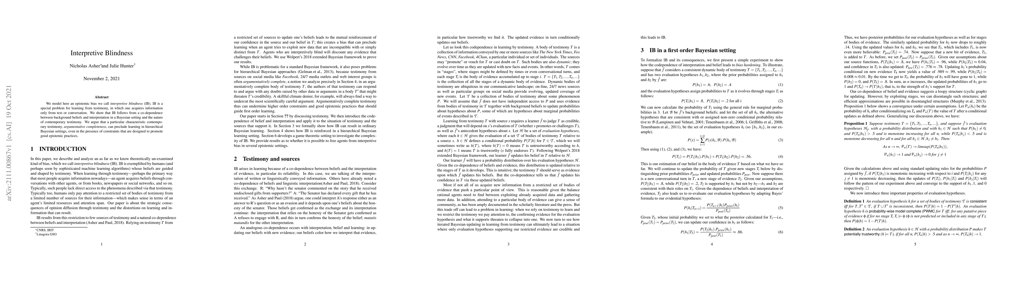 Thumbnail for Interpretive Blindness