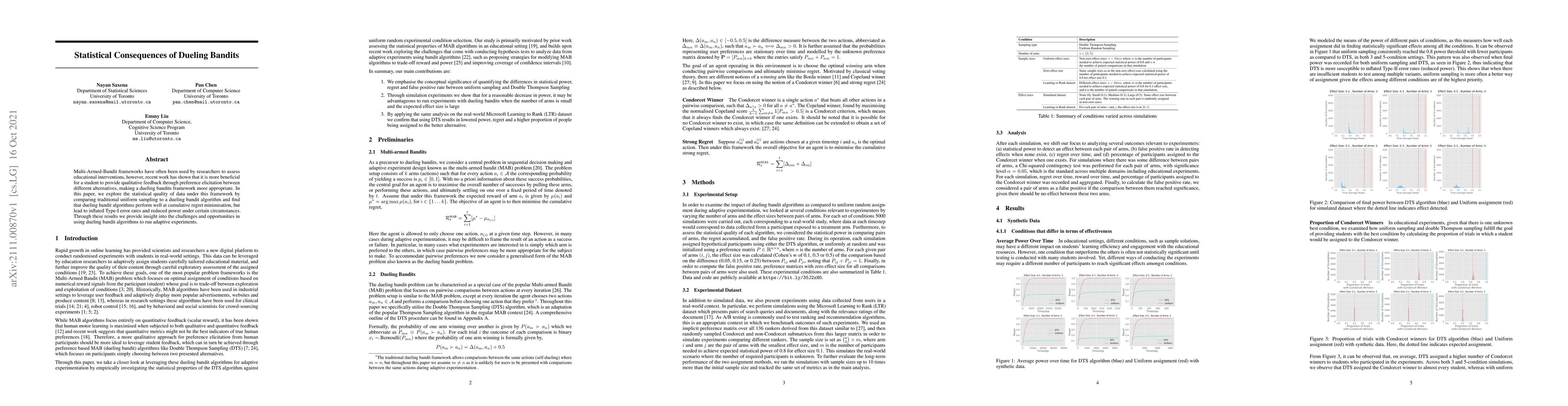 Thumbnail for Statistical Consequences of Dueling Bandits