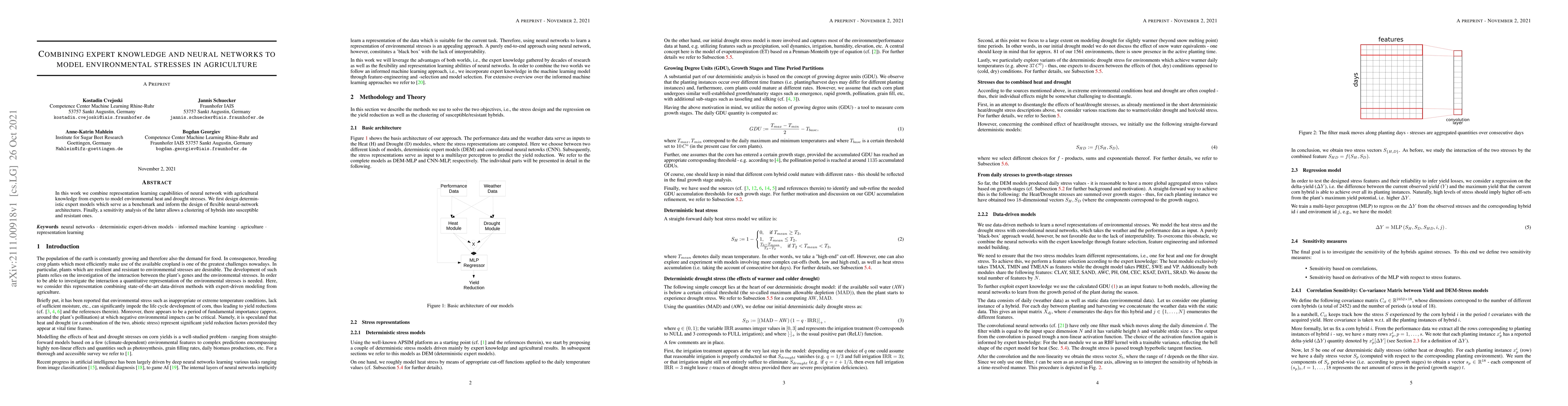 Thumbnail for Combining expert knowledge and neural networks to model environmental
  stresses in agriculture