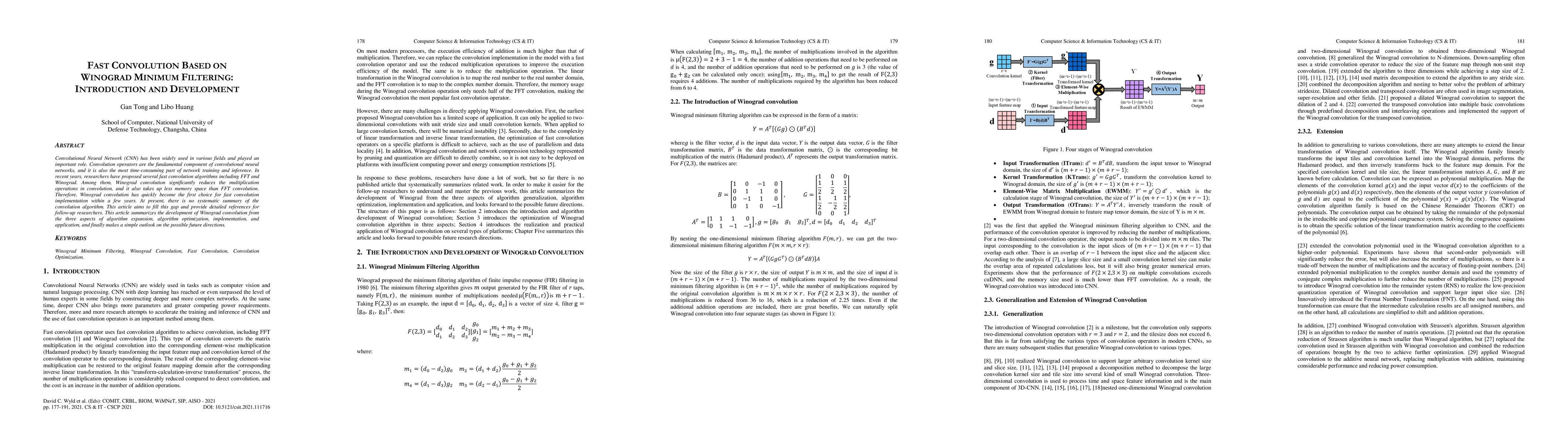 Thumbnail for Fast Convolution based on Winograd Minimum Filtering: Introduction and
  Development