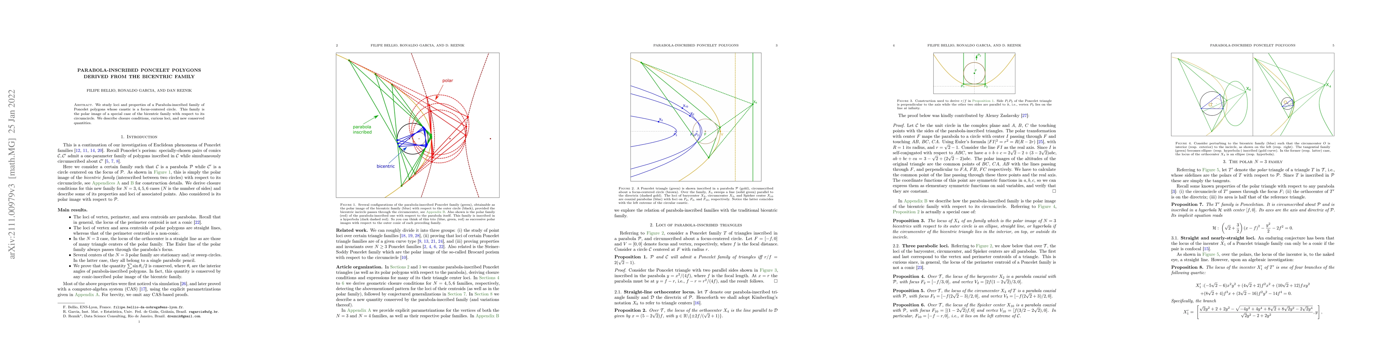 Thumbnail for Parabola-Inscribed Poncelet Polygons Derived from the Bicentric Family
