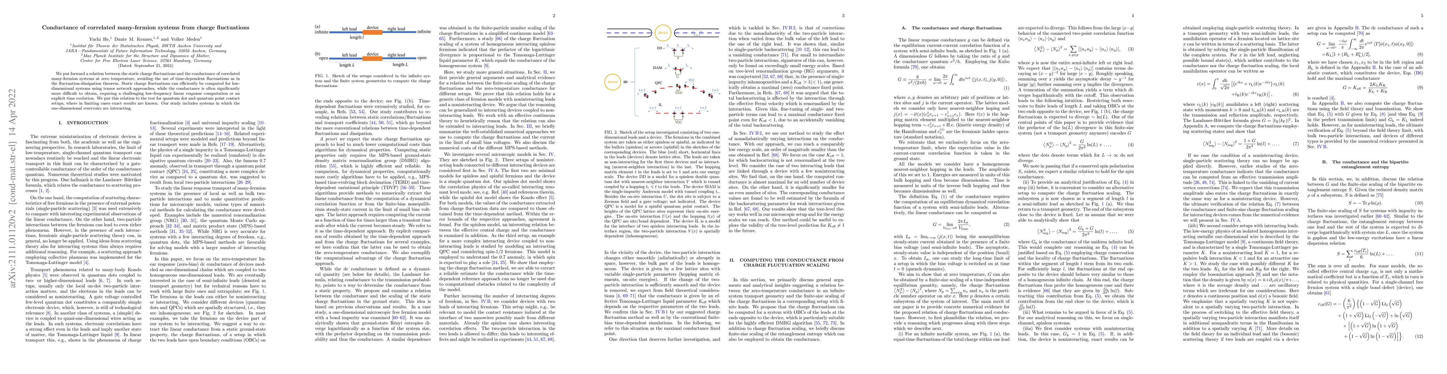 Thumbnail for Conductance of correlated many-fermion systems from charge fluctuations