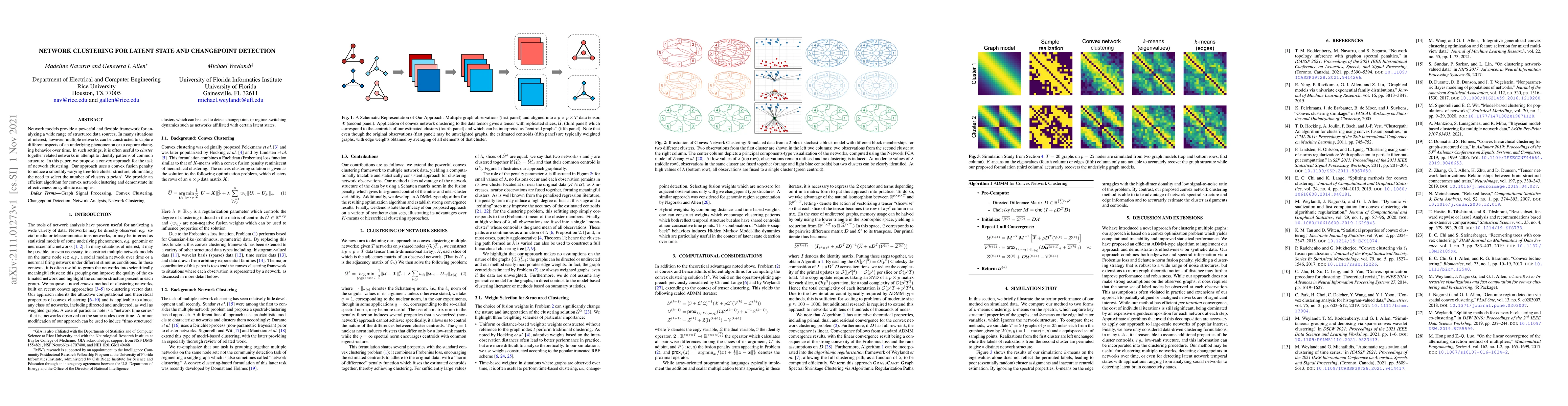 Thumbnail for Network Clustering for Latent State and Changepoint Detection