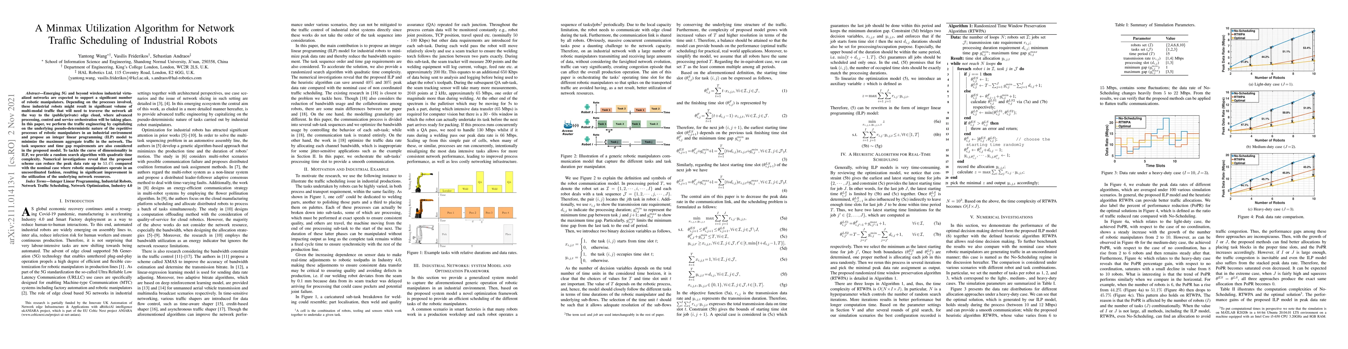 Thumbnail for A Minmax Utilization Algorithm for Network Traffic Scheduling of
  Industrial Robots
