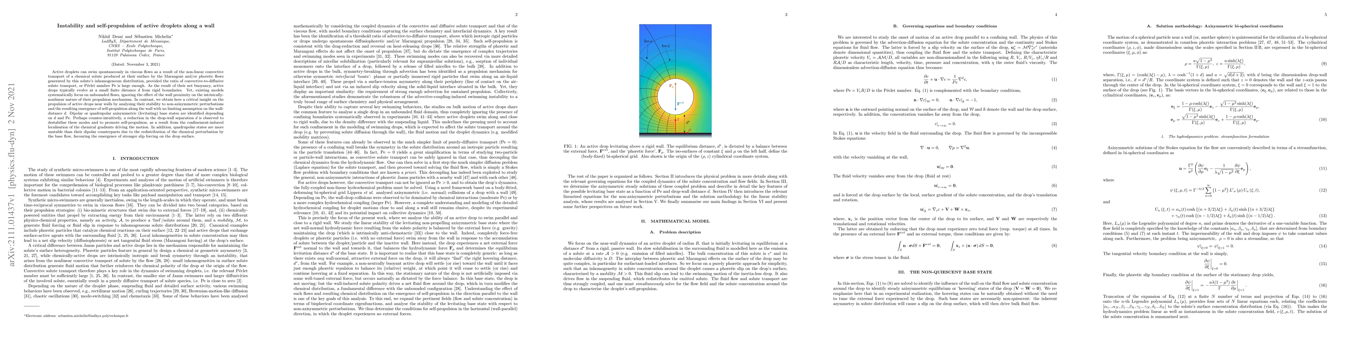 Thumbnail for Instability and self-propulsion of active droplets along a wall