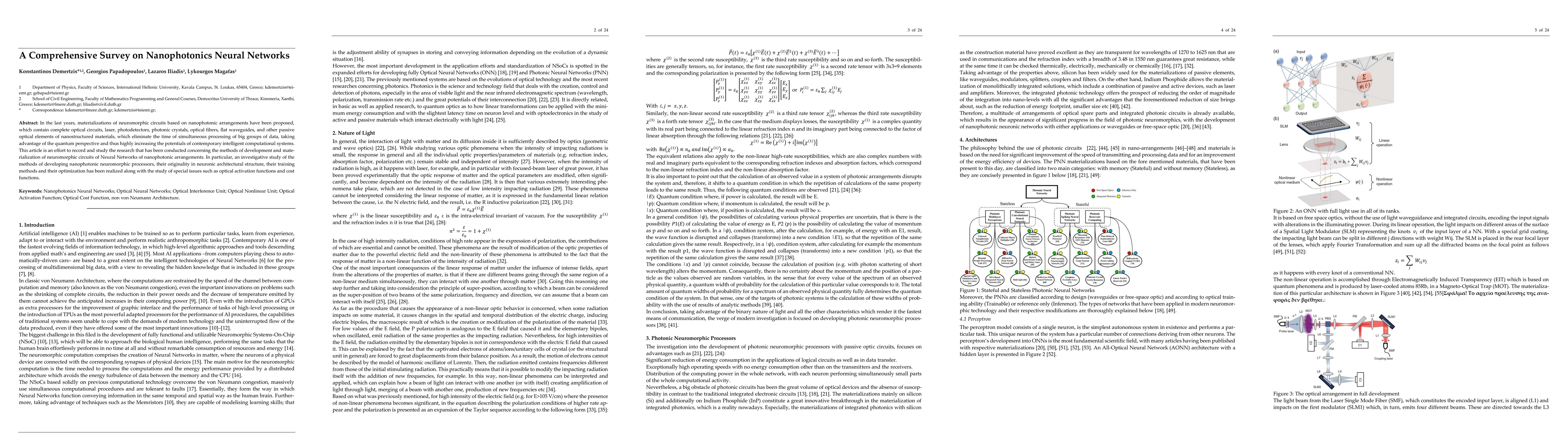 Thumbnail for A Comprehensive Survey on Nanophotonics Neural Networks