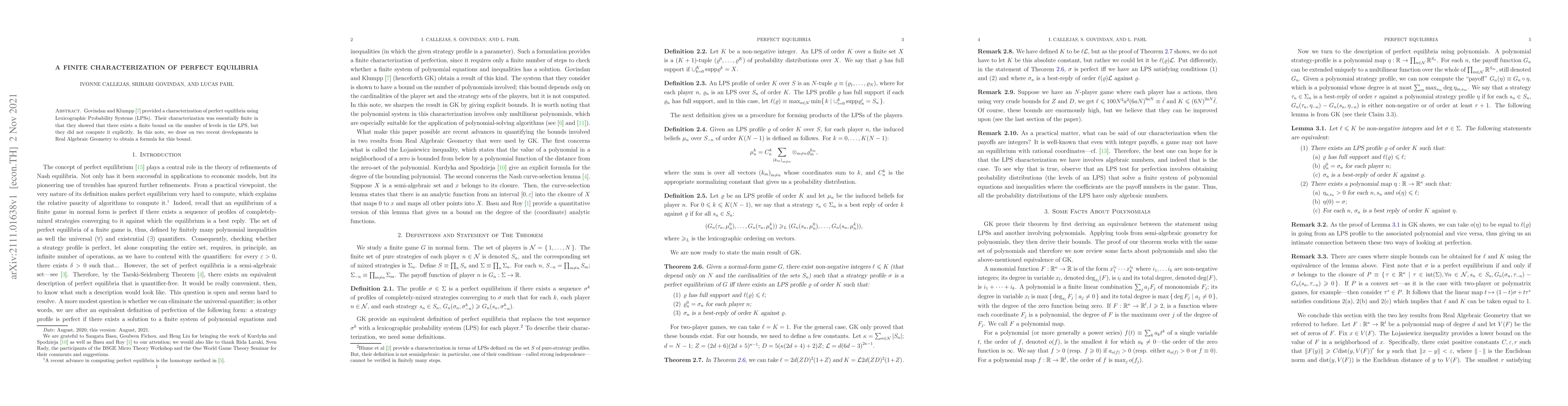 Thumbnail for A Finite Characterization of Perfect Equilibria
