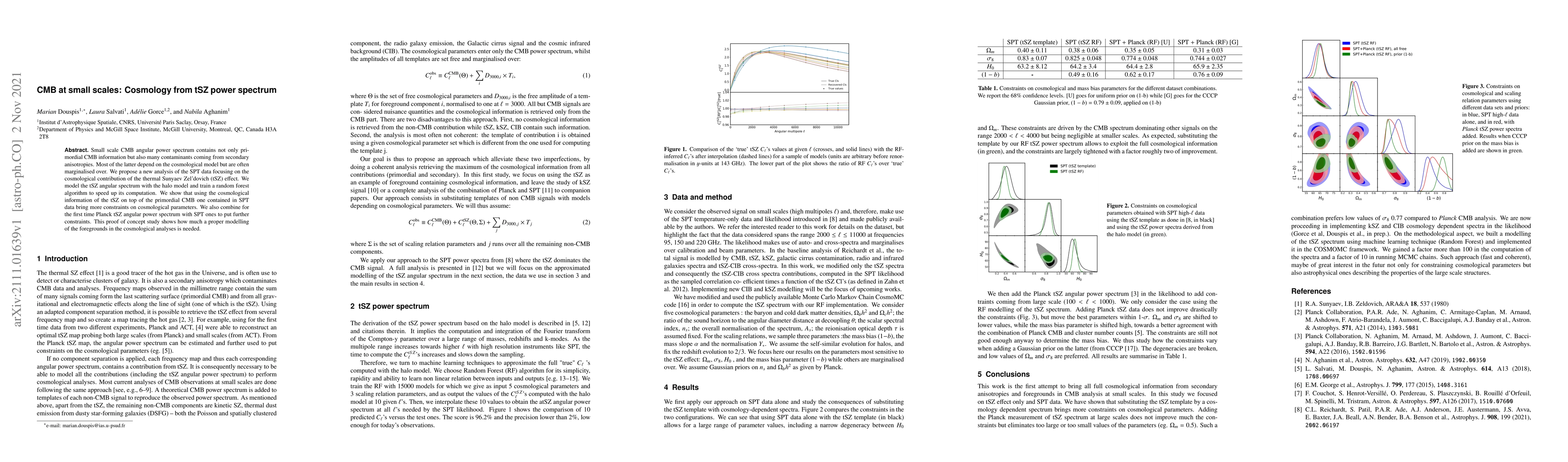 Thumbnail for CMB at small scales: Cosmology from tSZ power spectrum