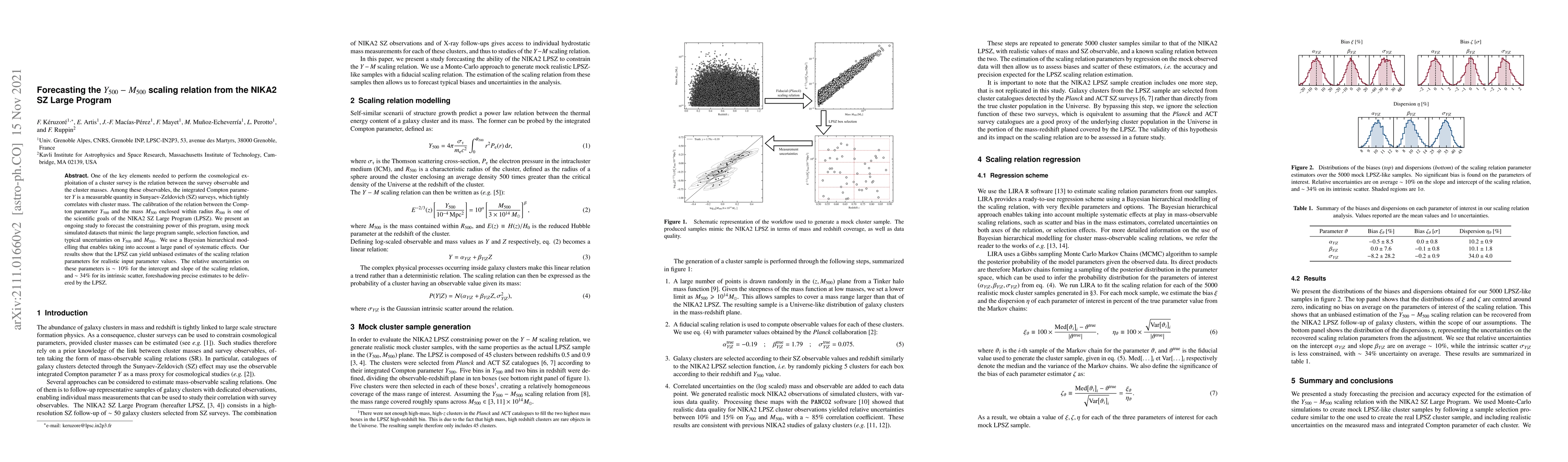 Thumbnail for Forecasting the $Y_{500}-M_{500}$ scaling relation from the NIKA2 SZ
  Large Program