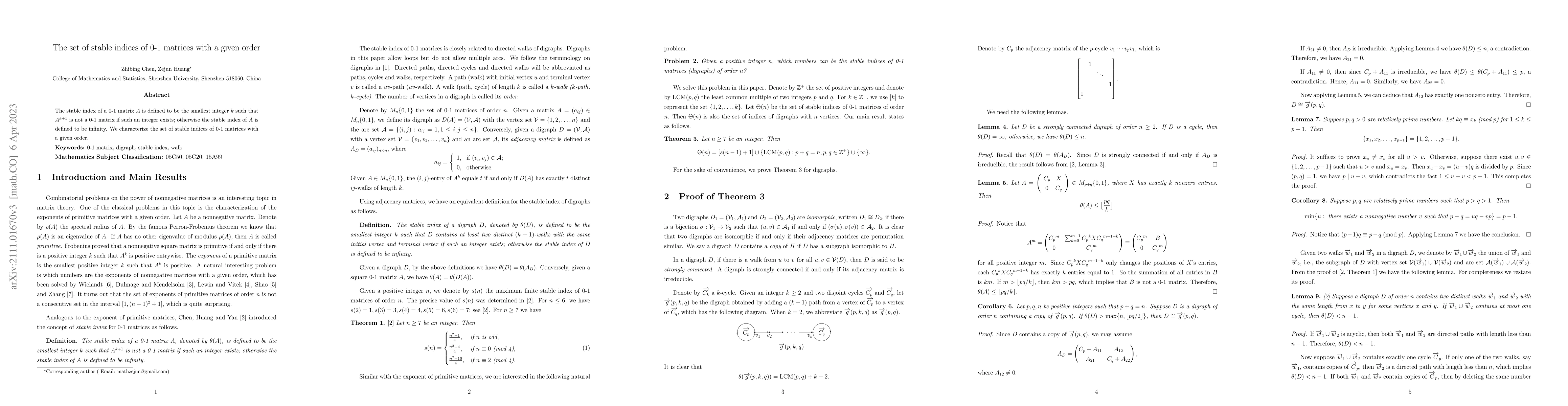 Thumbnail for The set of stable indices of 0-1 matrices with a given order