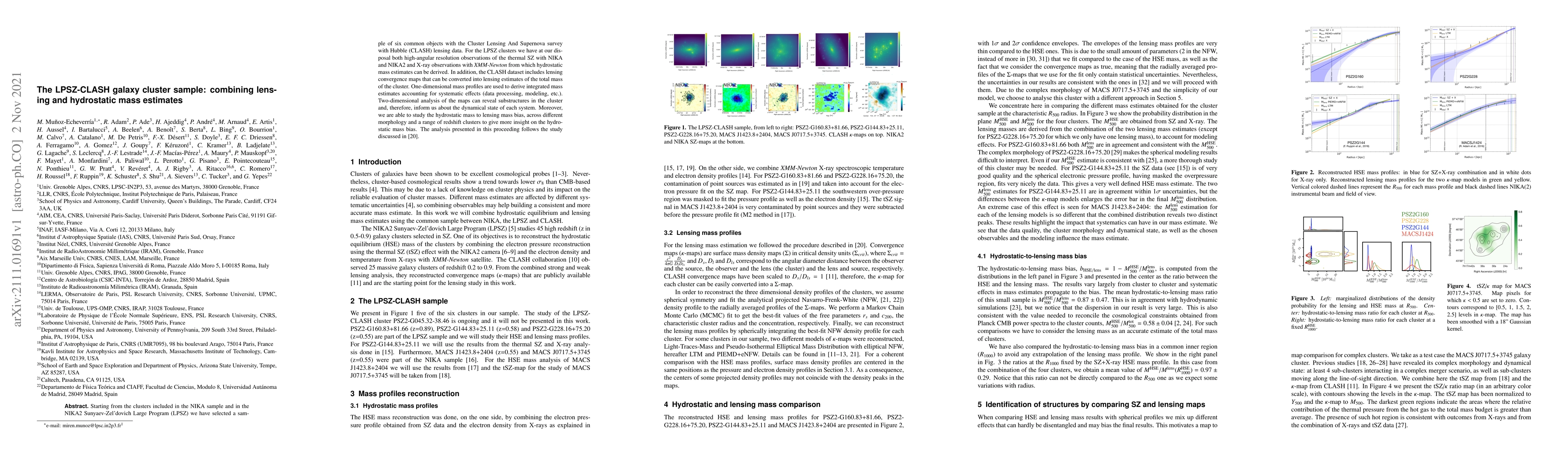 Thumbnail for The LPSZ-CLASH galaxy cluster sample: combining lensing and hydrostatic
  mass estimates