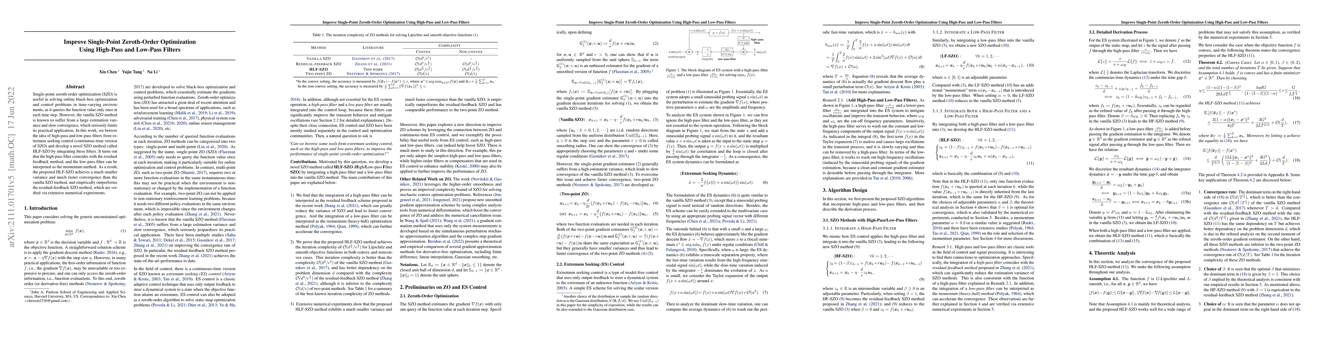Thumbnail for Improve Single-Point Zeroth-Order Optimization Using High-Pass and
  Low-Pass Filters