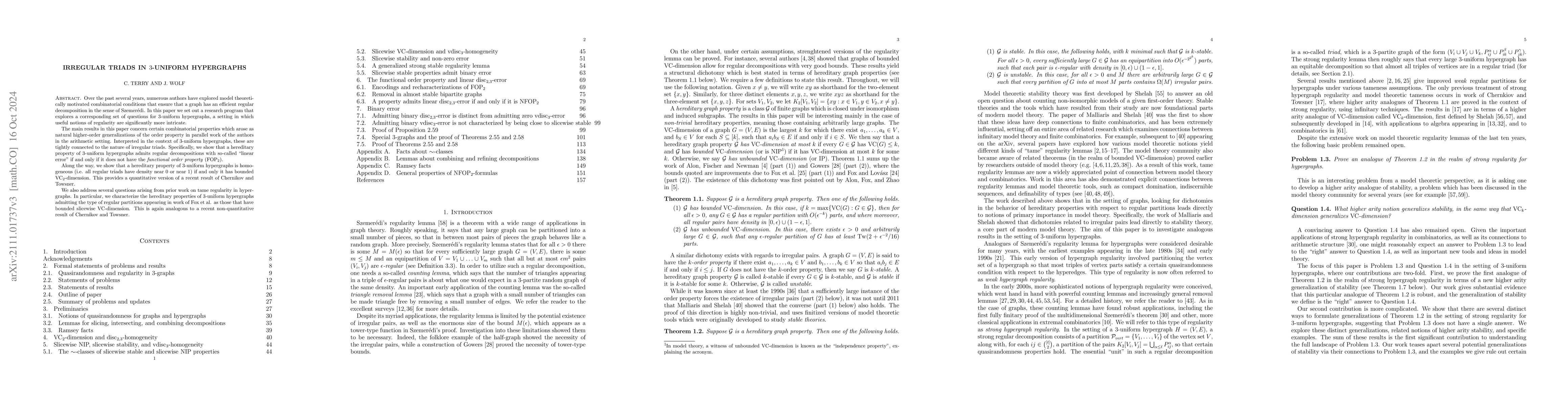 Thumbnail for Irregular triads in 3-uniform hypergraphs