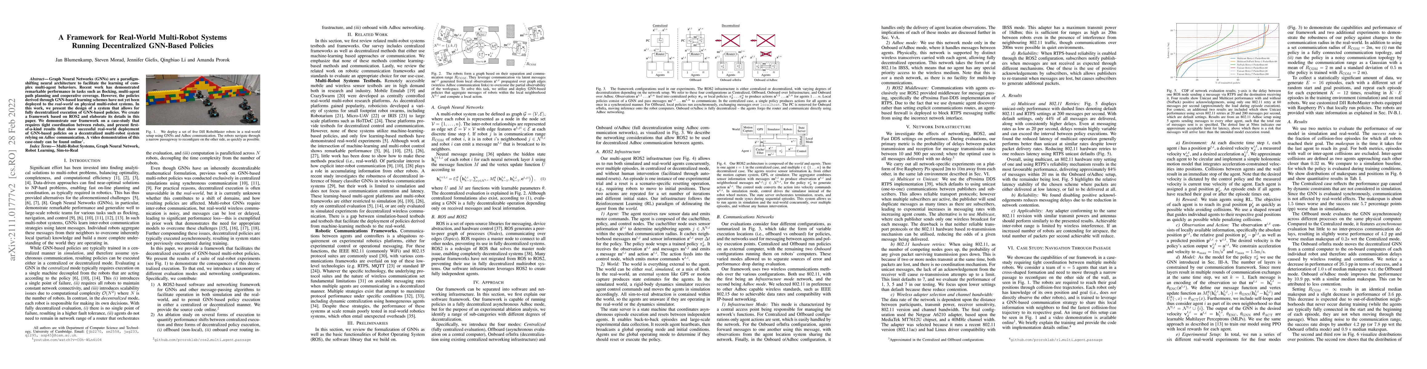 Thumbnail for A Framework for Real-World Multi-Robot Systems Running Decentralized
  GNN-Based Policies