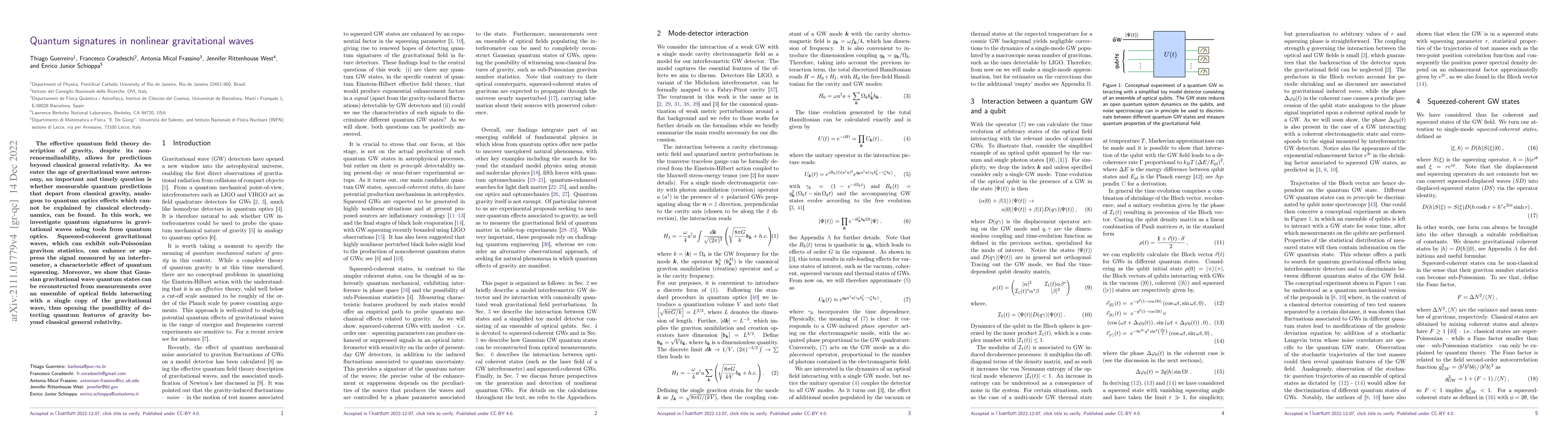Thumbnail for Quantum signatures in nonlinear gravitational waves
