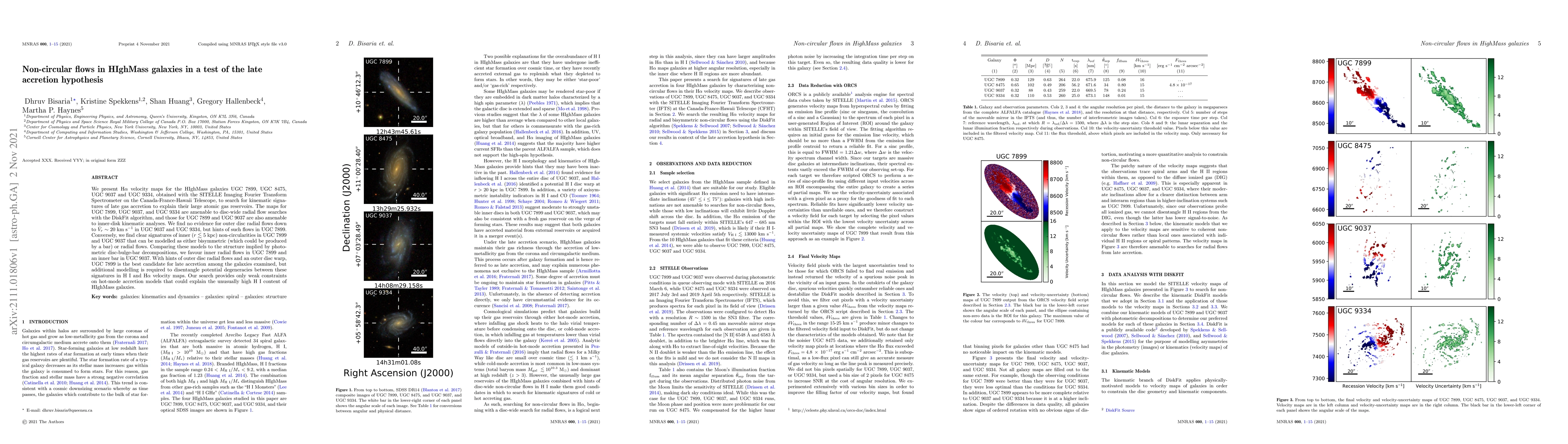 Thumbnail for Non-circular flows in HIghMass galaxies in a test of the late accretion
  hypothesis