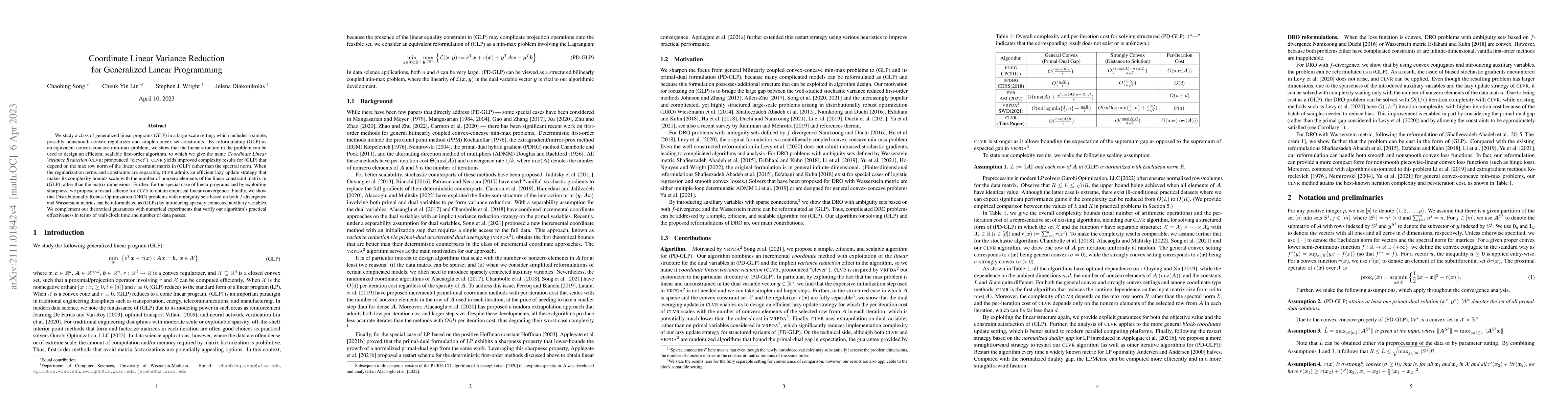 Thumbnail for Coordinate Linear Variance Reduction for Generalized Linear Programming