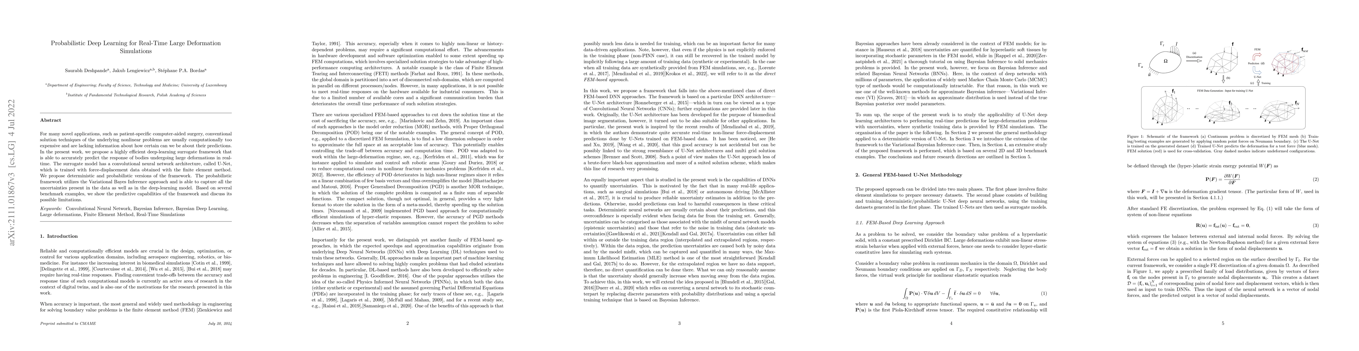 Thumbnail for Probabilistic Deep Learning for Real-Time Large Deformation Simulations