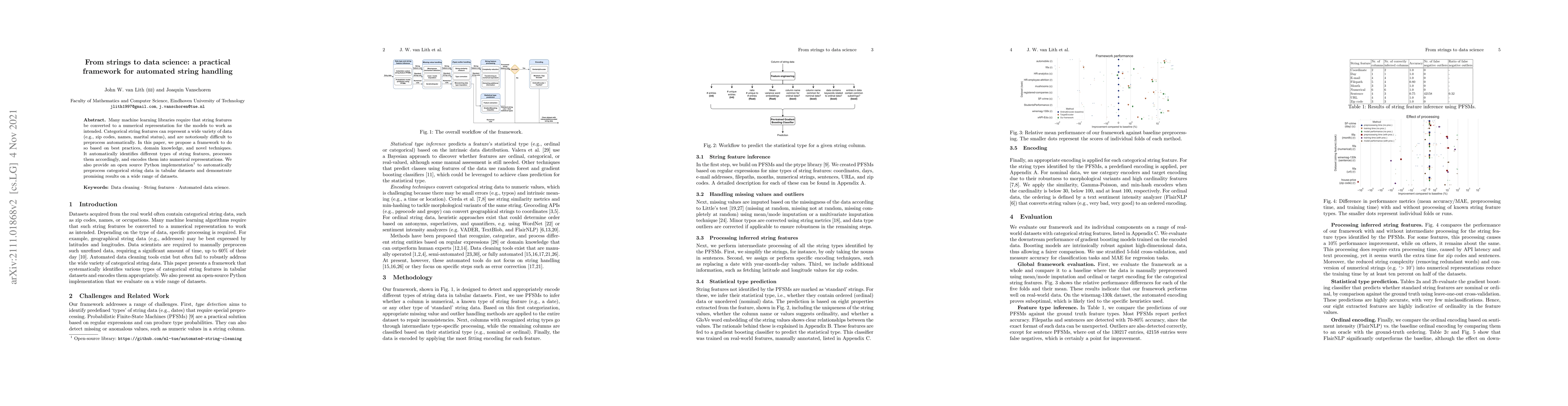 Thumbnail for From Strings to Data Science: a Practical Framework for Automated String
  Handling