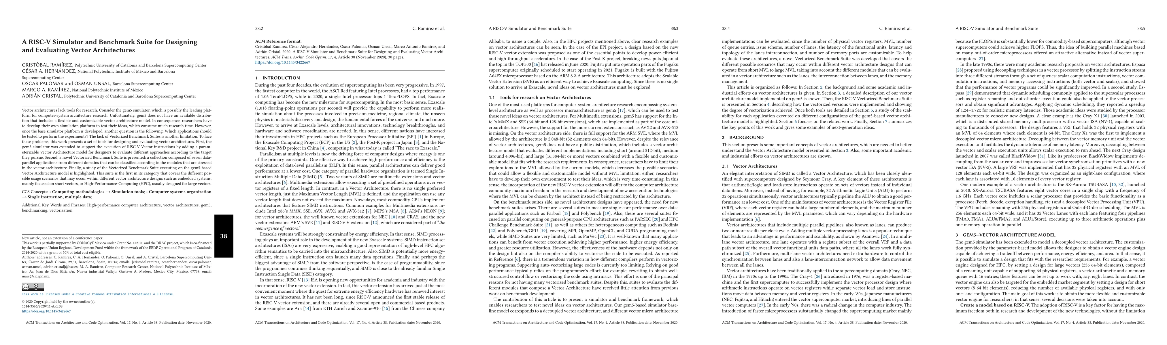 Thumbnail for A RISC-V Simulator and Benchmark Suite for Designing and Evaluating
  Vector Architectures