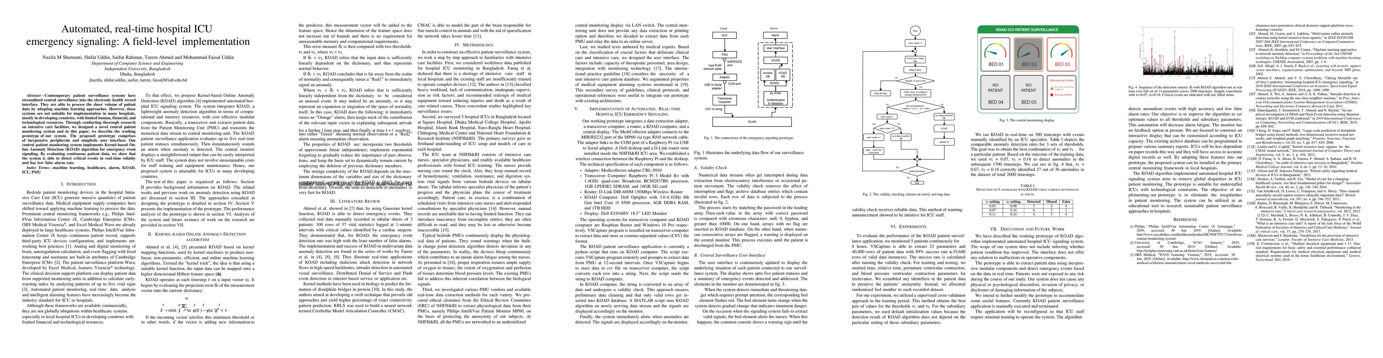 Thumbnail for Automated, real-time hospital ICU emergency signaling: A field-level
  implementation