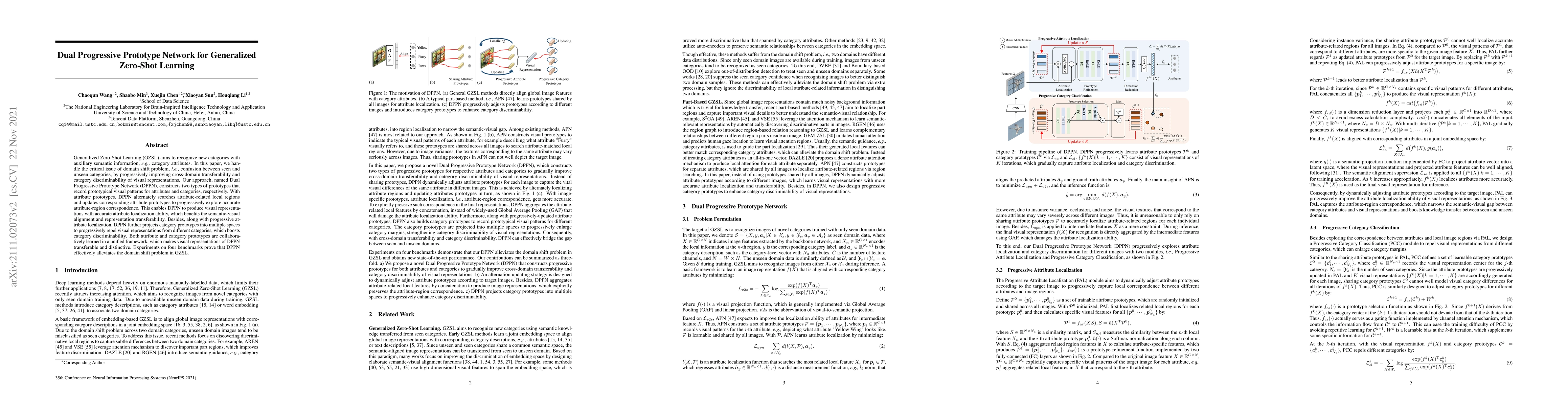 Thumbnail for Dual Progressive Prototype Network for Generalized Zero-Shot Learning