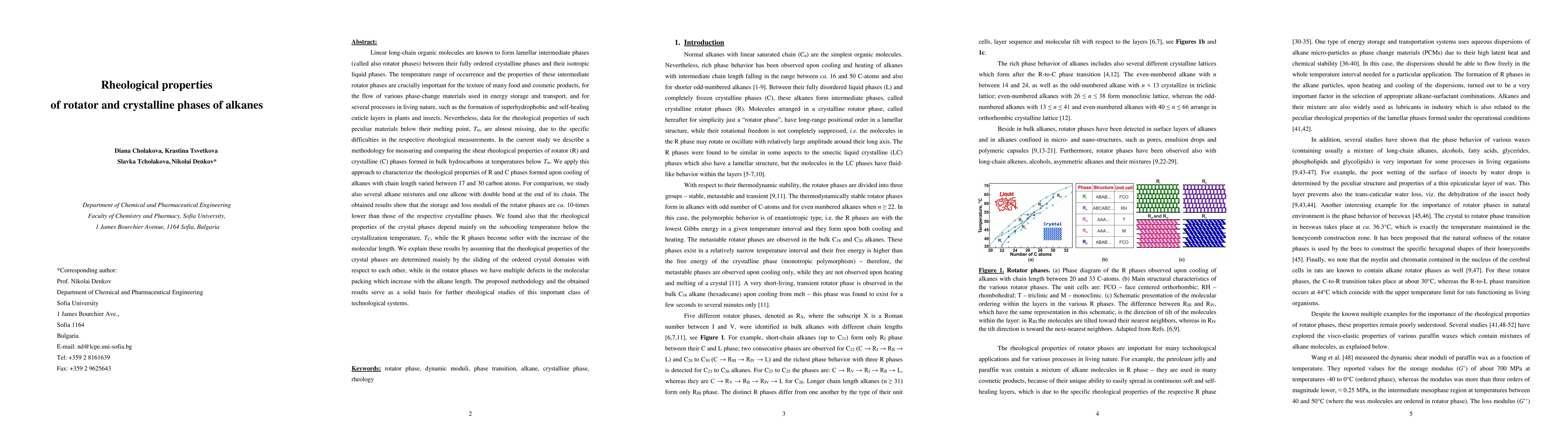 Thumbnail for Rheological properties of rotator and crystalline phases of alkanes