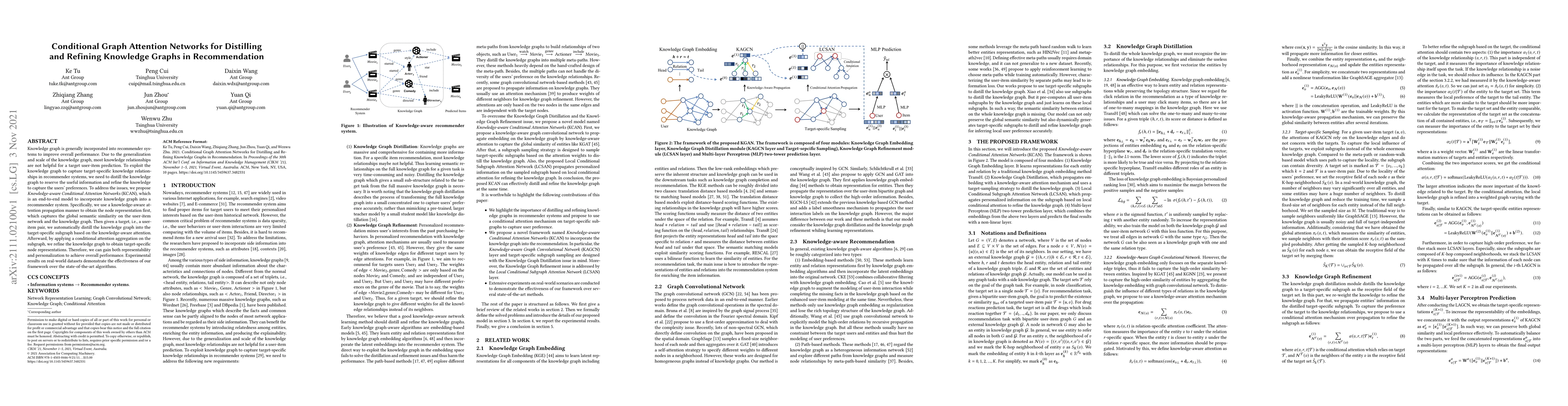 Thumbnail for Conditional Attention Networks for Distilling Knowledge Graphs in
  Recommendation
