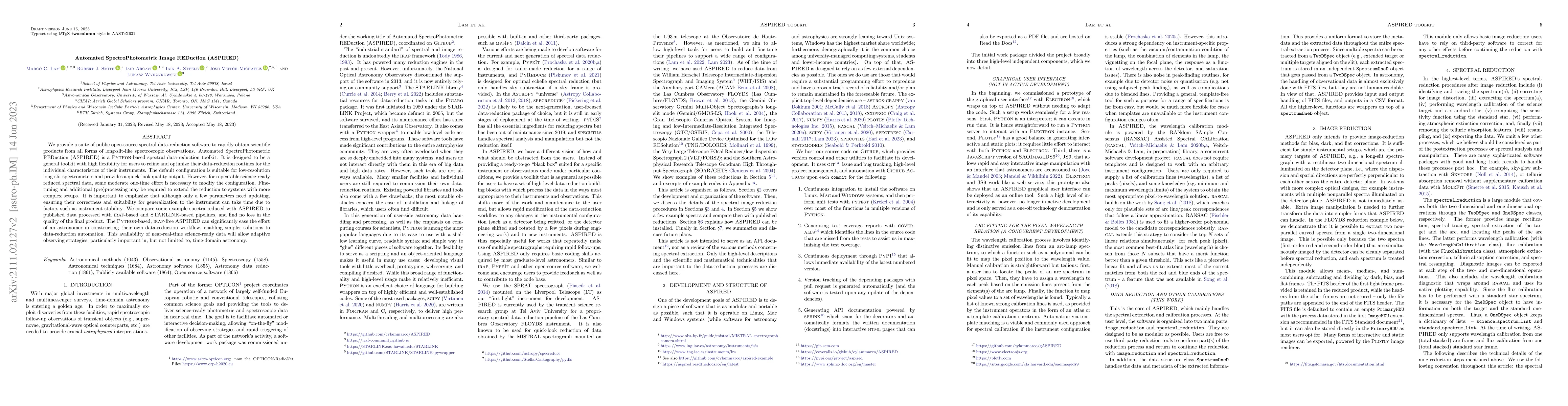 Thumbnail for Automated SpectroPhotometric Image REDuction (ASPIRED)