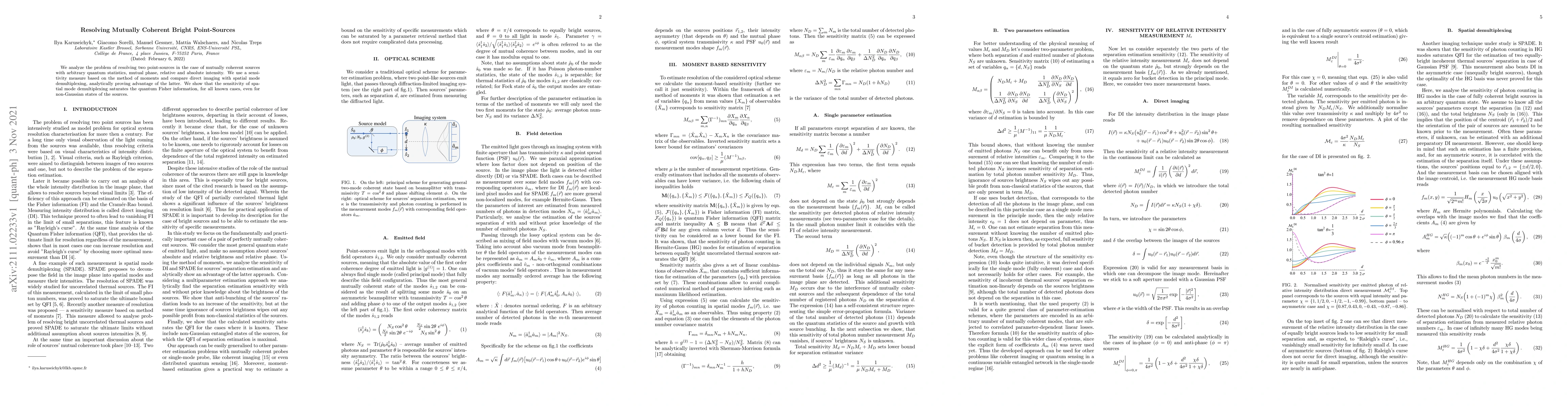 Thumbnail for Resolving Mutually Coherent Bright Point-Sources