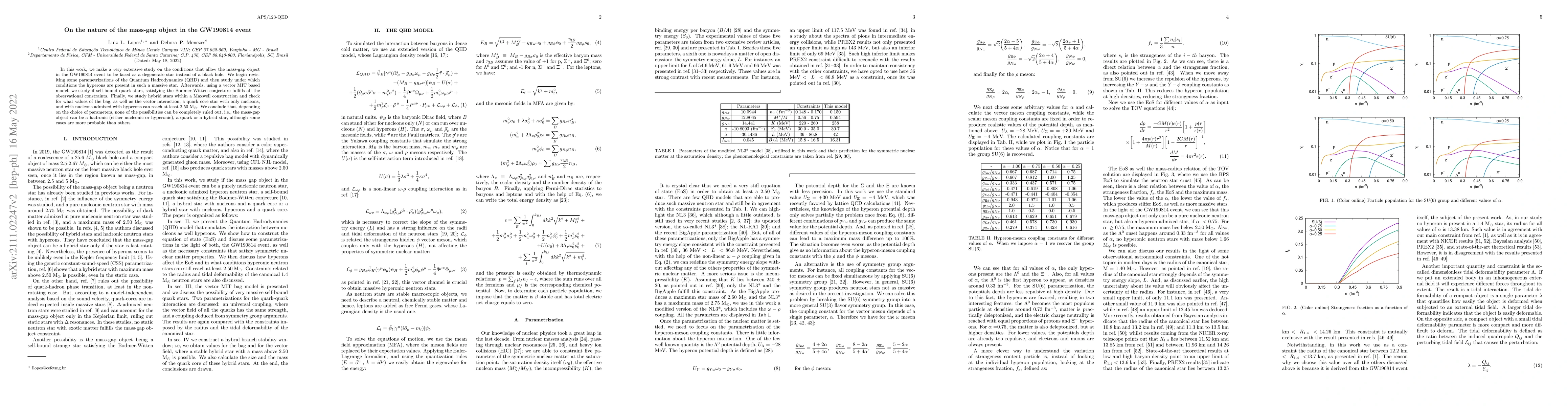Thumbnail for On the nature of the mass-gap object in the GW190814 event