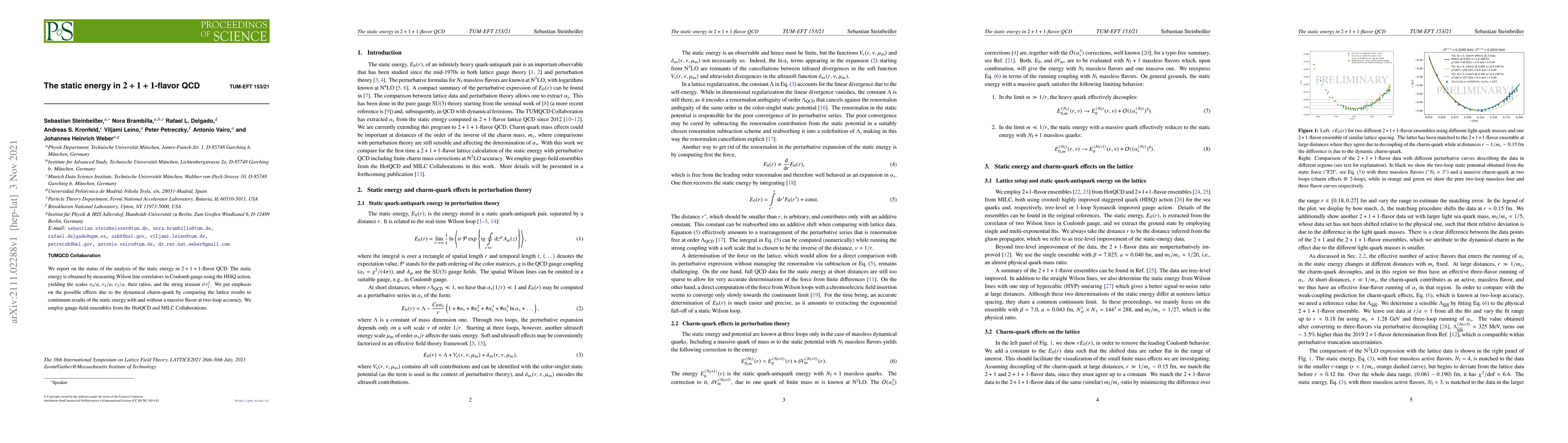 Thumbnail for The static energy in 2+1+1-flavor QCD