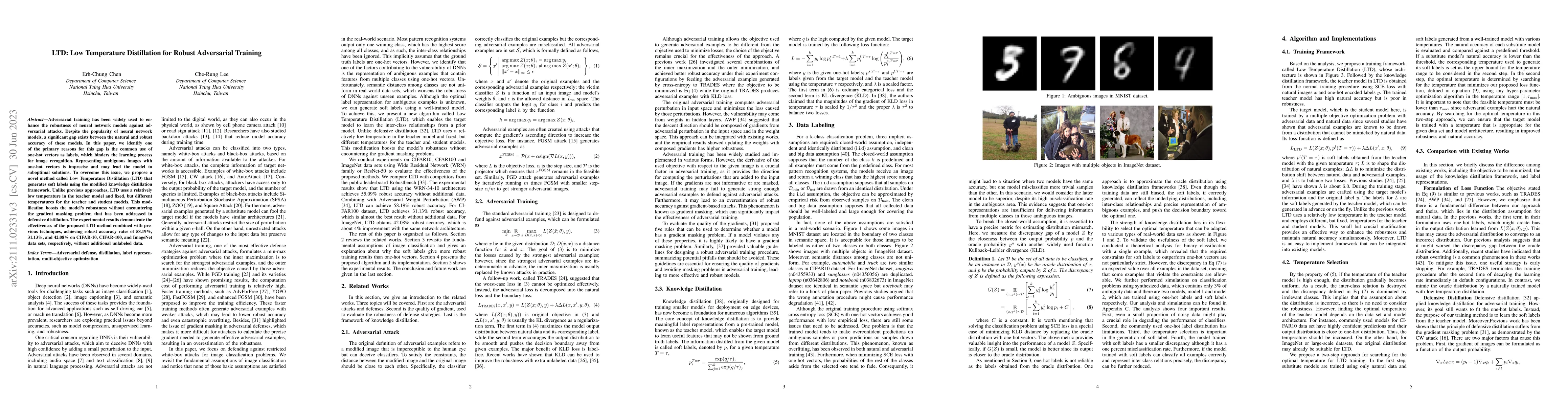 Thumbnail for LTD: Low Temperature Distillation for Robust Adversarial Training